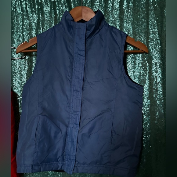 One Step Up Youth Reversible Boys Vest Blue/Light Blue and Orange/Red Size M - Picture 10 of 11